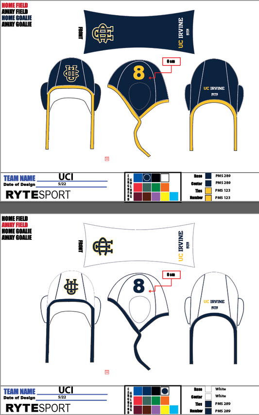 UCI caps Blue set: #2, 3, 4, 6, 9, 10, 12, 15  White caps: #3, 6, 10