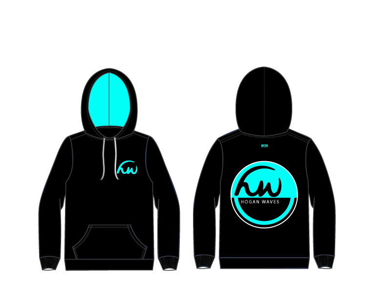 Hogan Waves Unisex Hooded Sweatshirt
