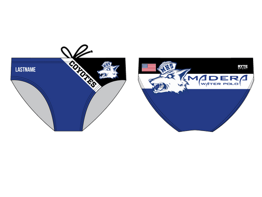 Madera High School Water Polo 2019 Custom Men's Water Polo Brief - Personalized