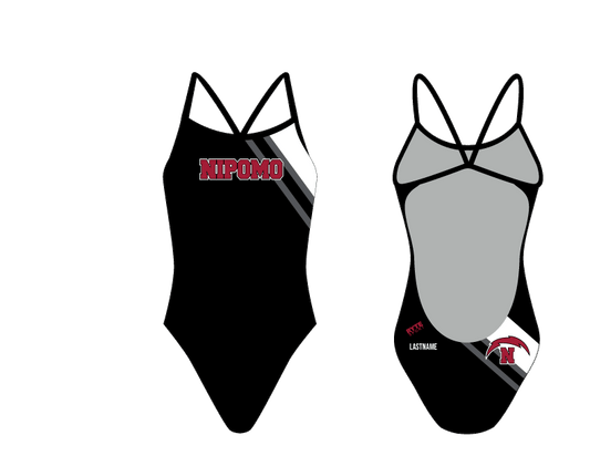 Nipomo Women's Open Back Thin Strap Swim Suit