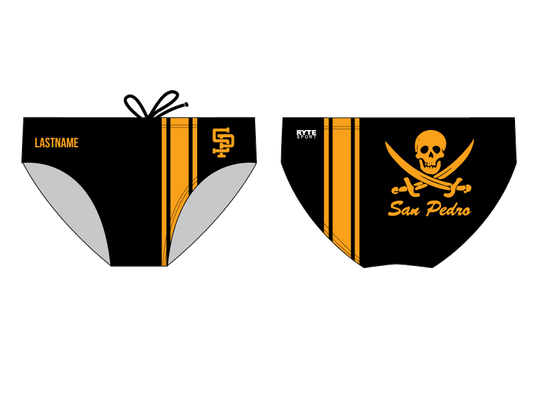 San Pedro High School Custom Men's Water Polo Suit - Personalized