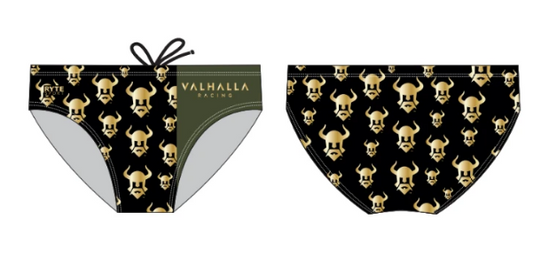 Valhalla Racing Custom Men's Swim Brief Step & Repeat