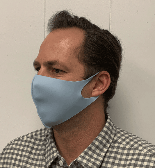 Solid Light Blue Olson Face Mask