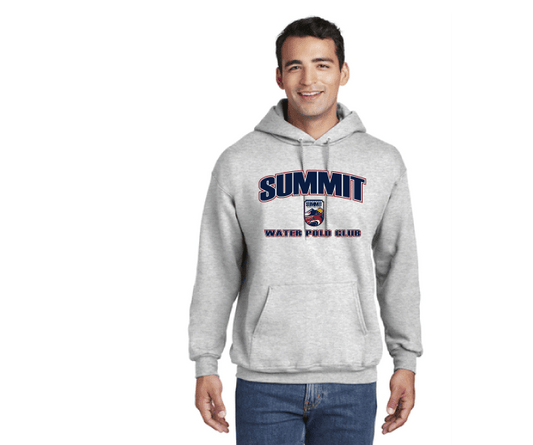 Summit Water Polo Club Custom Ash Hooded Sweatshirt
