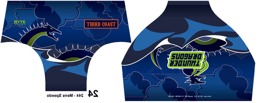 Thunder Dragons Custom Men's Swim & Water Polo Brief
