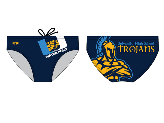 University High School Water Polo 2019 Custom Men's Water Polo Brief