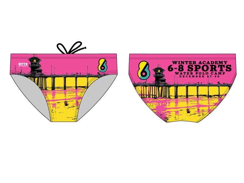 6-8 Sports Winter Academy Custom Men's Water Polo Brief