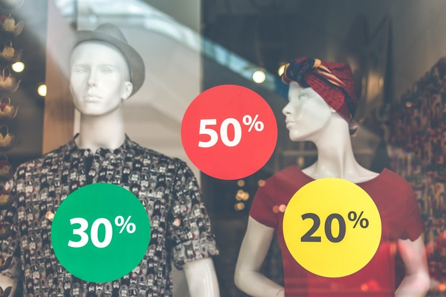 two clothing mannequins