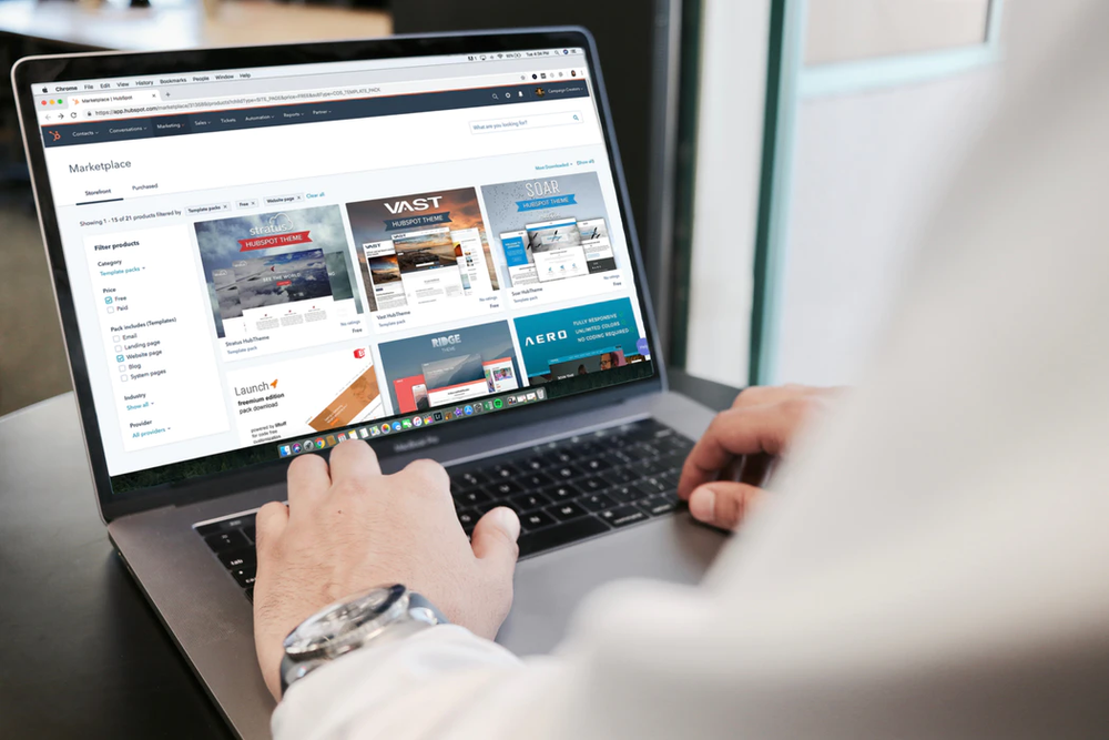a man browsing online stores 