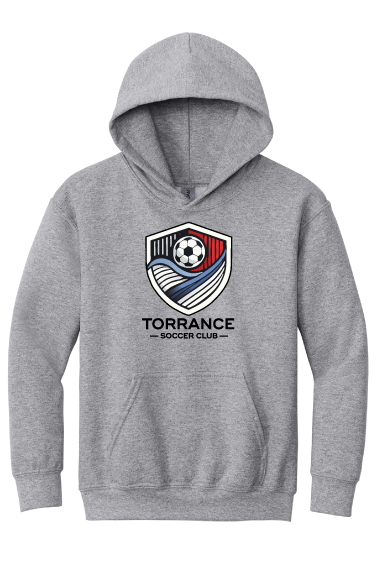 Torrance Soccer Club Youth Hoodie - Sport Grey