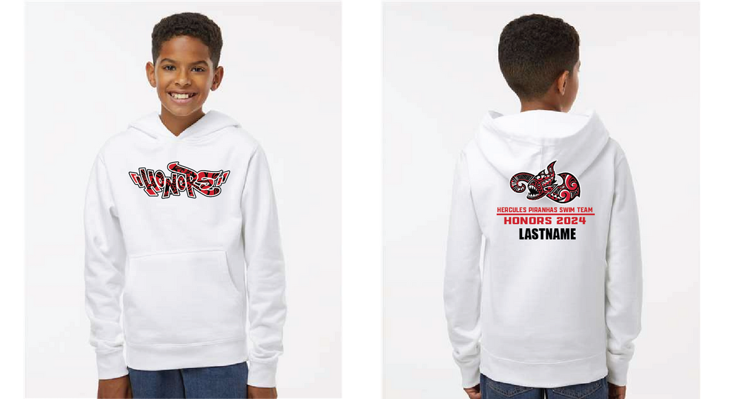 CUSTOM Youth Hercules Hoodie - White