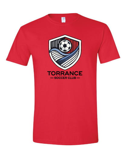 Torrance Soccer Club Adult Tee - Red
