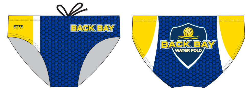 Back Bay Water Polo Club Custom Men's Water Polo Brief