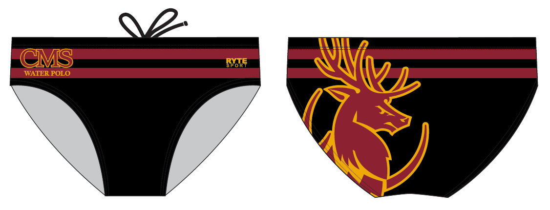Claremont Mudd Scripps University Custom Men's Water Polo Brief