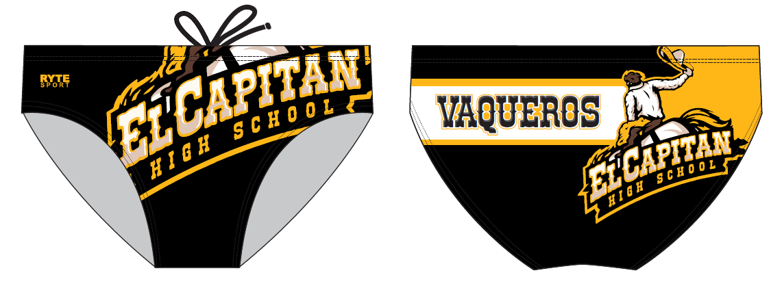 El Capitan High School Custom Men's Water Polo Brief