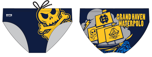 Grand Haven High School Custom Men's Water Polo Brief