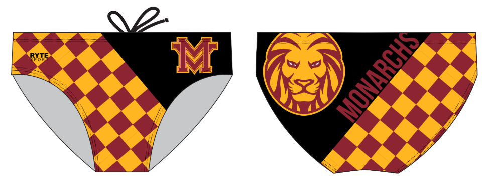 Monte Vista High School Custom Boy's Water Polo Brief