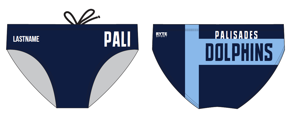 Palisades Charter High School Swim and Dive Team Custom Men's Brief