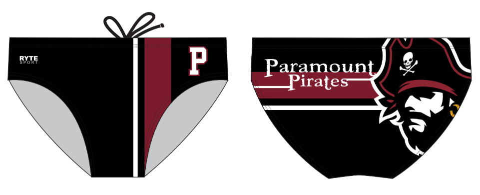Paramount High School 2019 Swim Team Custom Men's Swim Brief