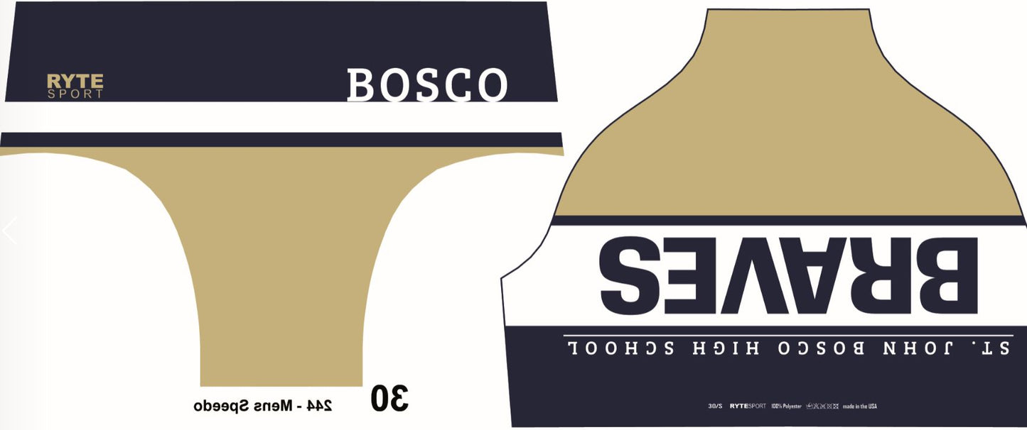 St. John Bosco High School Custom Men's Swim & Water Polo Brief