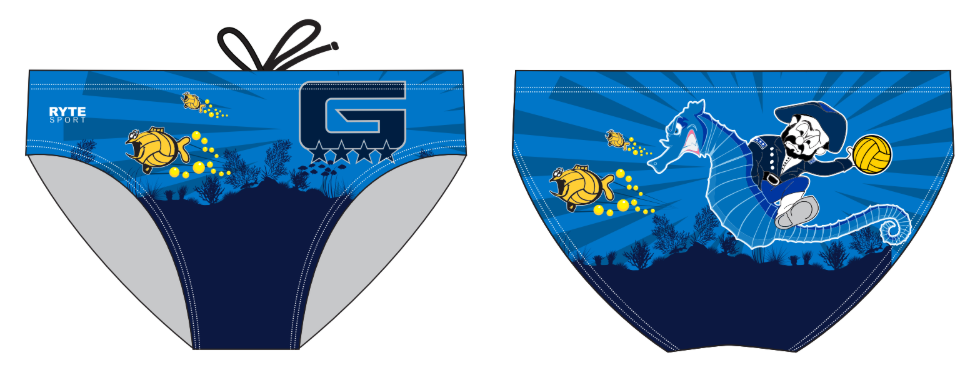 Grant High School Water Polo Custom Men's Water Polo Brief