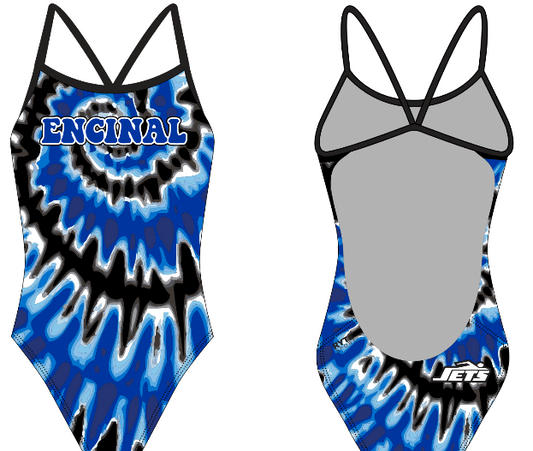 Encinal High School 2019 Swim Team Women's Open Back Thin Strap Swimsuit