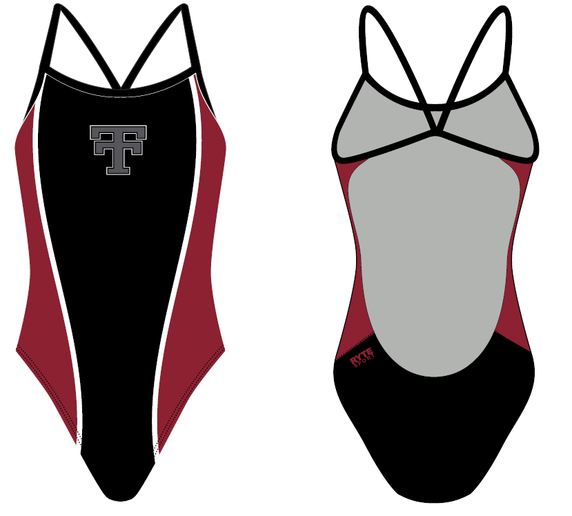 Torrance High School 2019 Swim Team Open Back Thin Strap Swimsuit