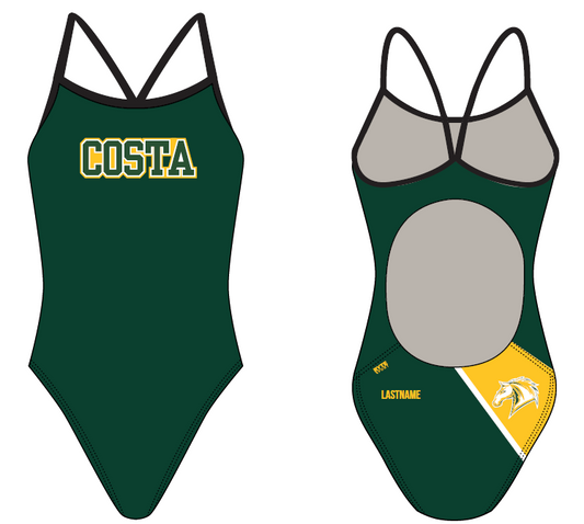 Mira Costa High School 2019 UPDATED Active Back Thin Strap Swimsuit