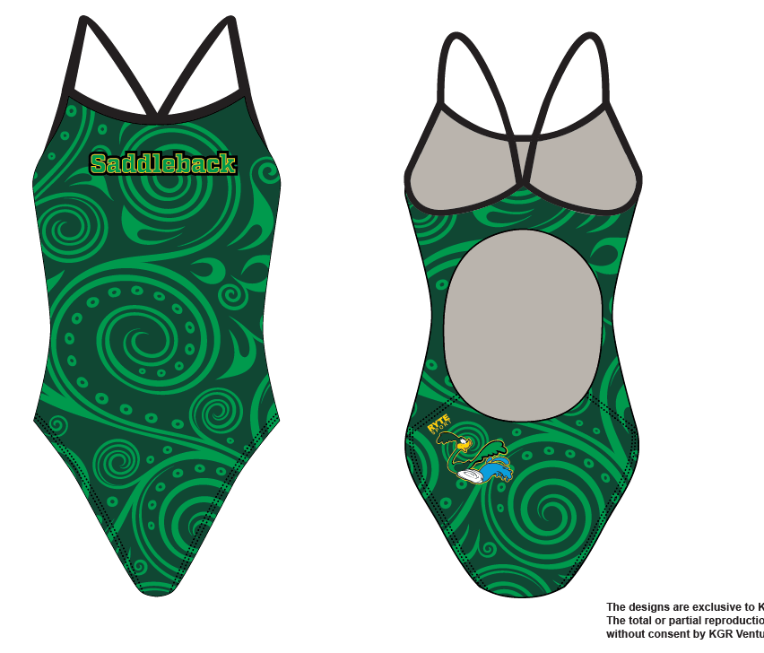 Saddleback High School 2019 Swim Team Women's Active Back Thin Strap Swimsuit