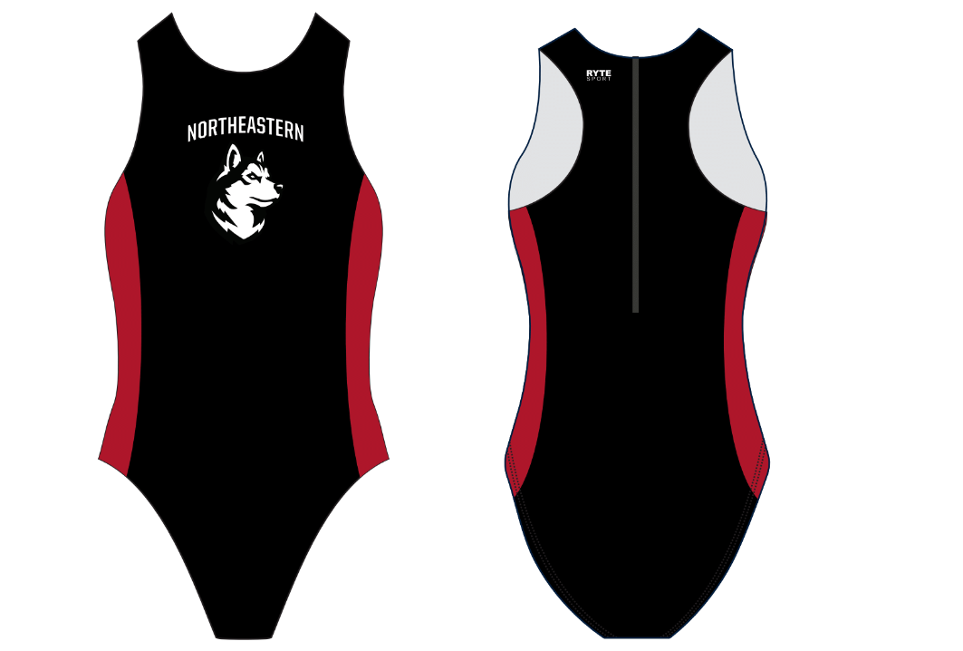Northeastern University Girls Water Polo Suit