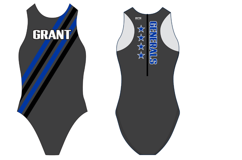 Grant High School Water Polo Custom Women's Water Polo Suit