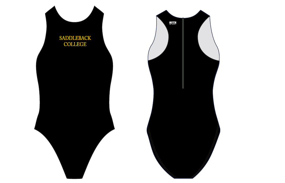 Saddleback College Girls Water Polo Suit