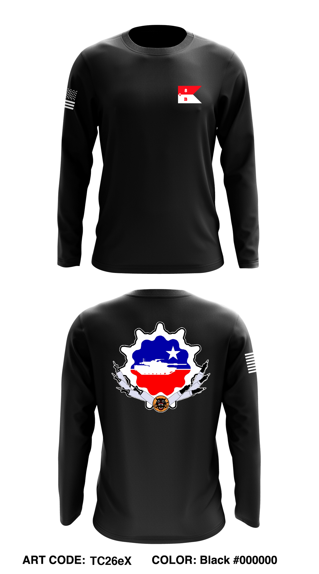 Battle 1-8 CAV Crew Neck Sweatshirt - TC26e