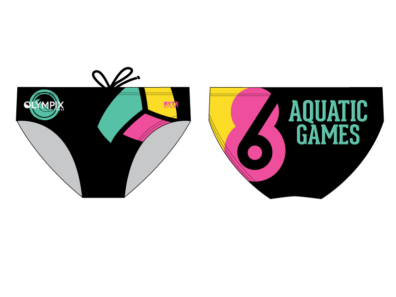 Aquatics Games 2019 Custom Men's Water Polo Brief