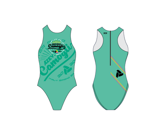 AZEVEDO CAMOGLI 2020 TRAINING CAMP GREEN WOMEN'S WATER POLO SUIT