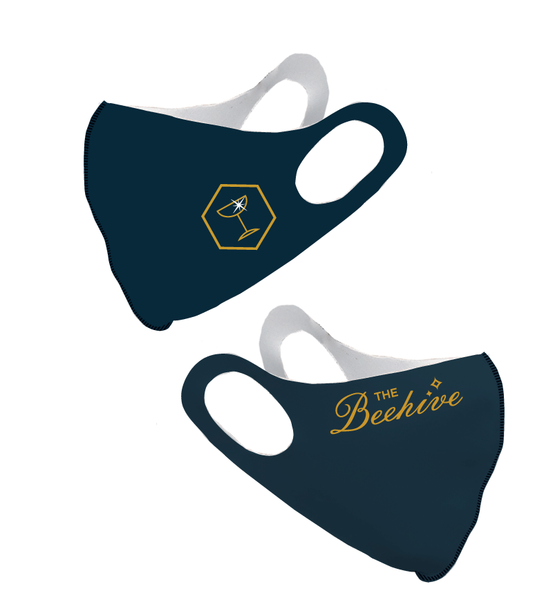 Beehive Print Olson Face Mask