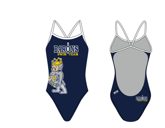 Bonita Vista Swim Team Women's Open Back Thin Strap Swimsuit