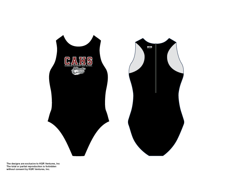 Classical Academy High School Water Polo 2019 Custom Women's Water Polo Suit - Personalized
