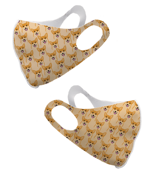 Corgi Pups Olson Face Mask