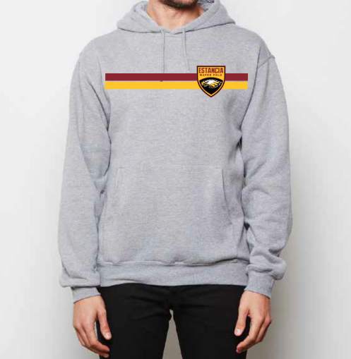 Estancia High School Men's Athletic Heather Hooded Sweatshirt