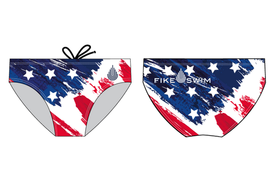 Fike Custom Flag Men's Water Polo Briefs