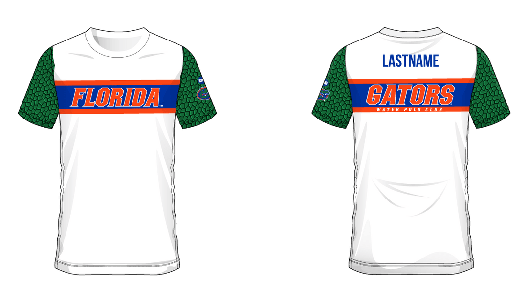 University of Florida Club Water Polo 2019 White Dry Fit Jersey - Personalized
