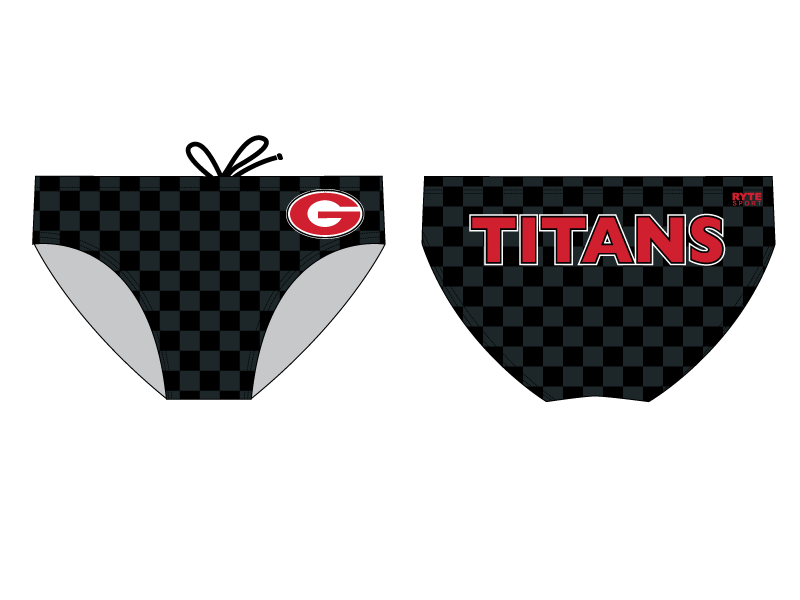 Gunn High School Water Polo 2019 Custom Men's Varsity Water Polo Brief - Personalized