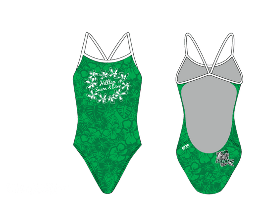 Hilltop High School (SD) 2019 Swim Team Women's Open Back Thin Strap Swimsuit