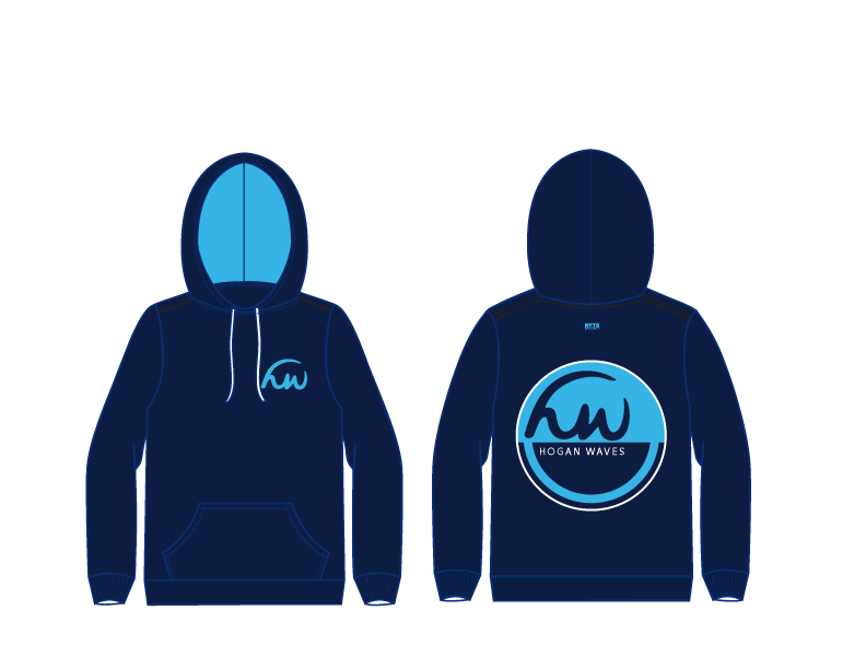 Hogan Waves Unisex Hooded Sweatshirt