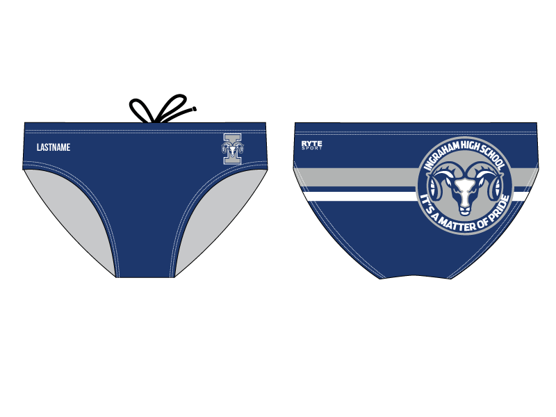 Ingraham Swim Team Custom Men's Swim Brief