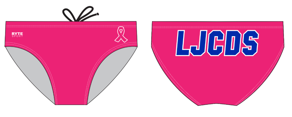 La Jolla Country Day School Pink Custom Men's Water Polo Brief