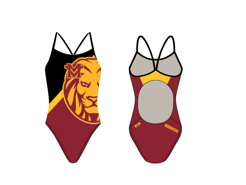 Monte Vista High School Swim 2020 Custom Women’s Active Back Thin Strap Swimsuit