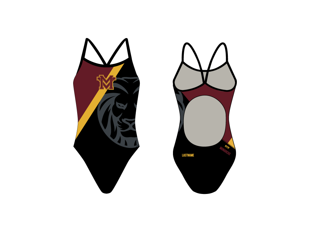 Monte Vista High School Swim 2019 Custom Women’s Active Back Thin Strap Swimsuit