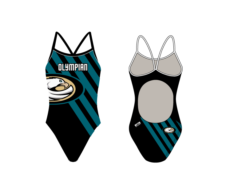 Olympian 2020 Custom Women’s Active Back Thin Strap Swimsuit